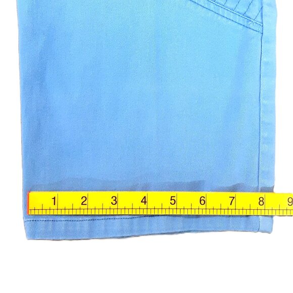 Denim & Co Woman's Capri Pants Size MEDIUM (8), Blue, Pockets, Cozy - Picture 4 of 10